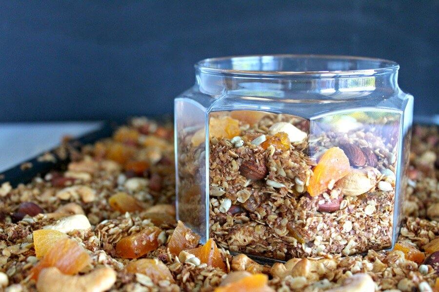 Honey-Bran-Granola-with-Almonds-Apricots
